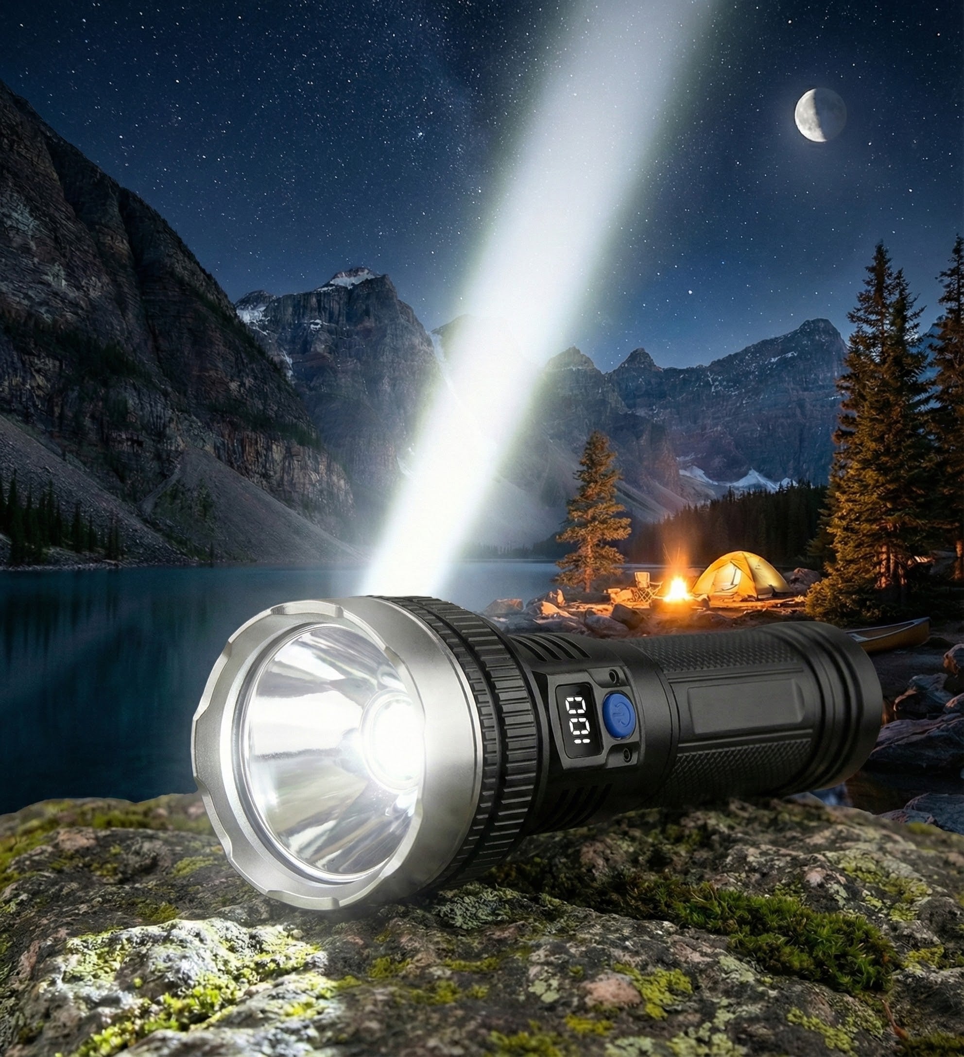 Noodlamp USB oplaadpoort en knoppen | Veiligbereid®