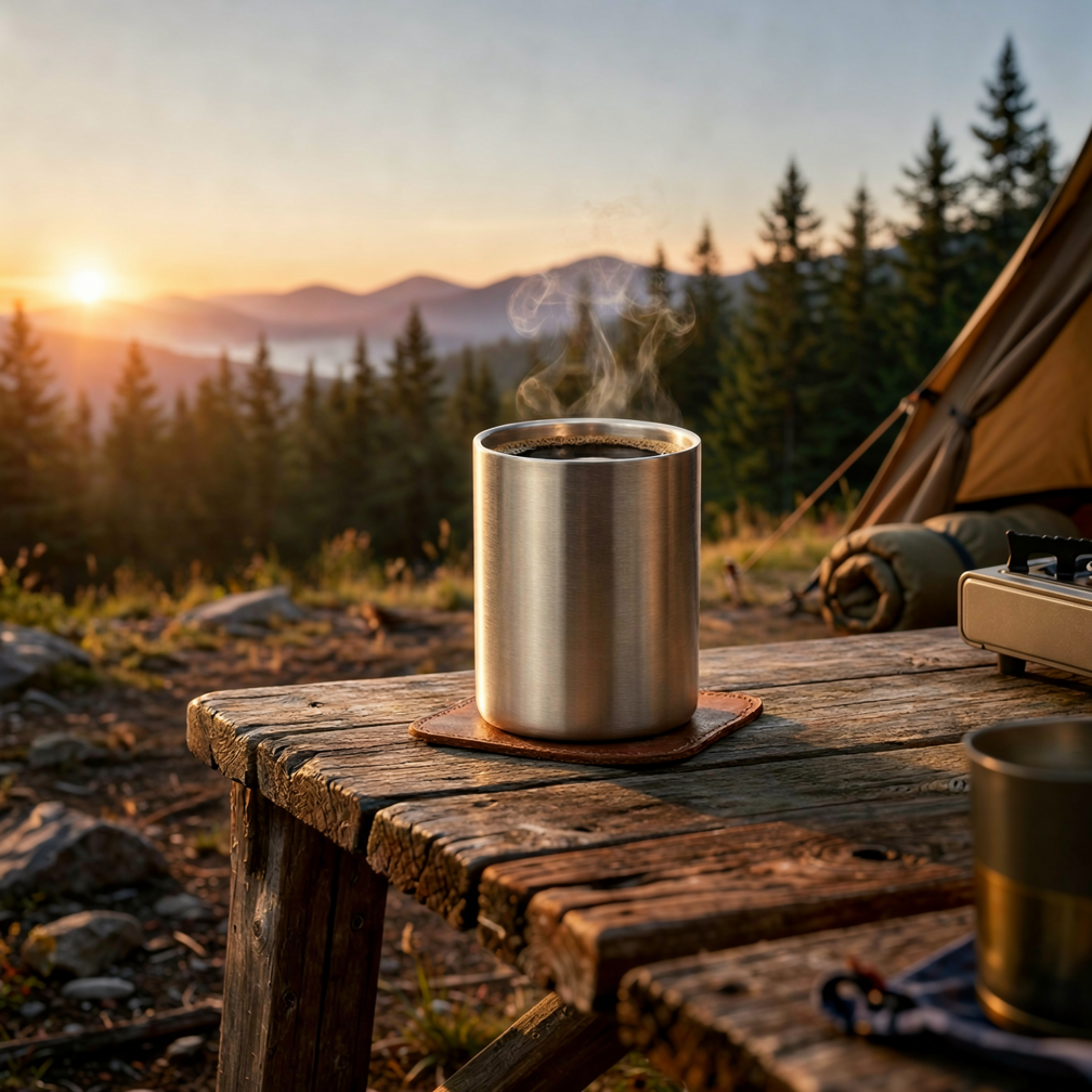 Veiligbereid® Onverwoestbare RVS Beker – Dubbelwandig – Perfect voor Noodpakket, Camping & Outdoor