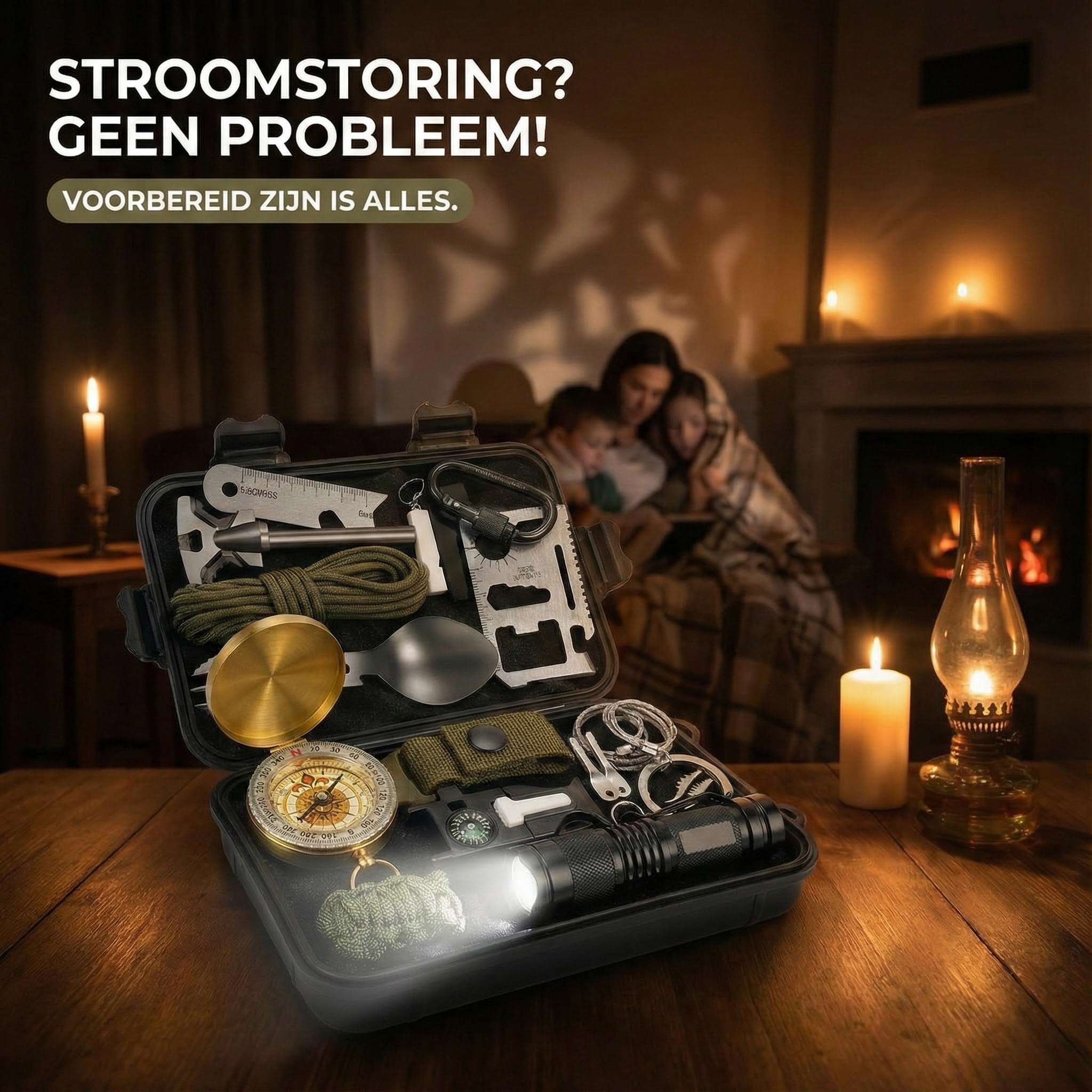 Compacte survival kit opbergtas | Veiligbereid®