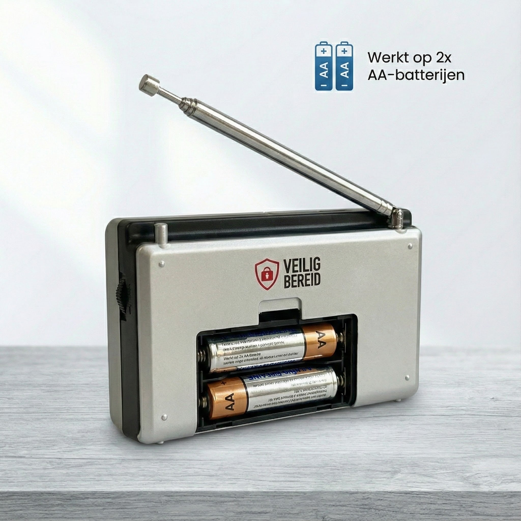 Noodradio antenne en luidspreker | Veiligbereid®