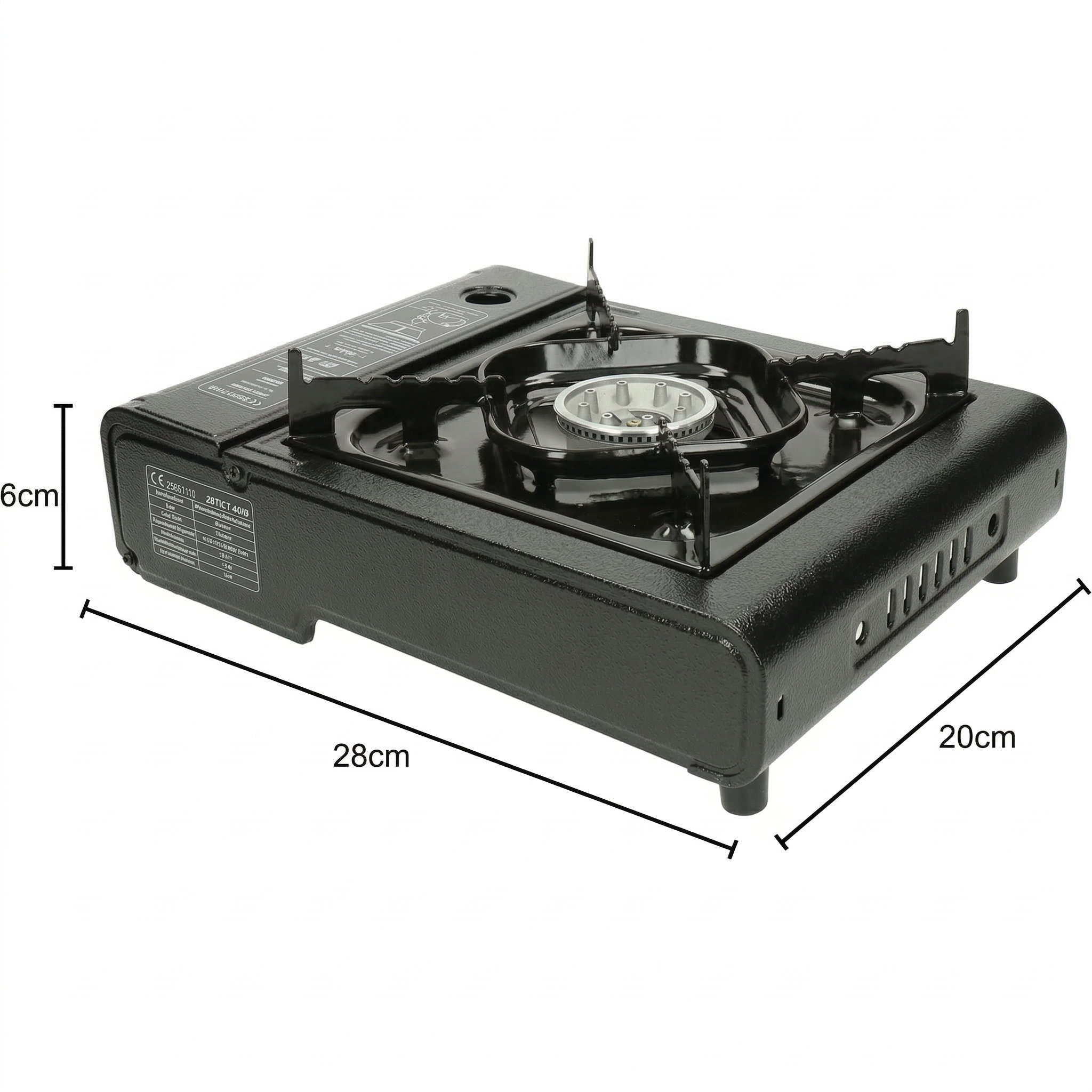 Veiligbereid® Draagbaar Noodgasfornuis – Met Koffer & Automatische Ontsteking (incl gas)