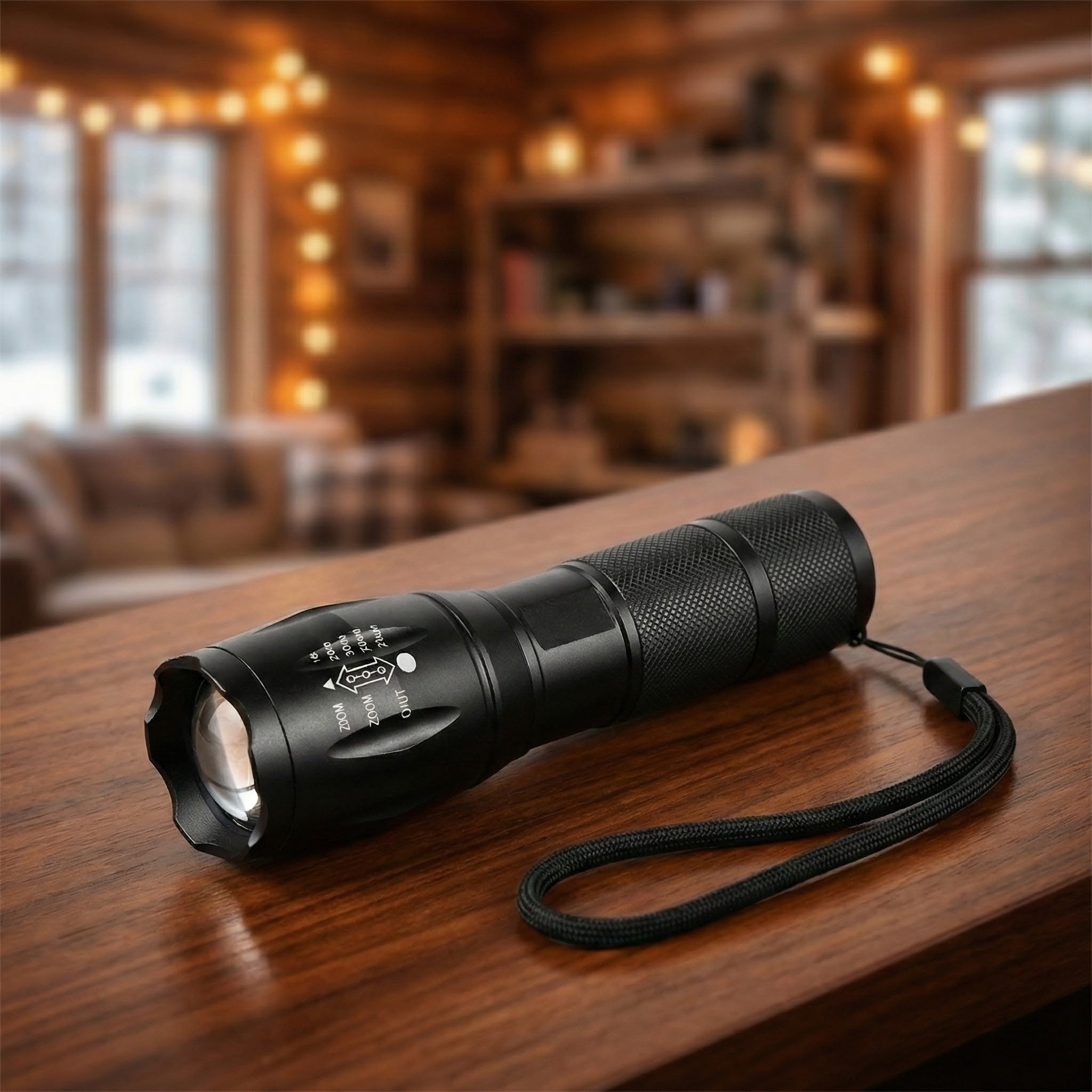 Zaklamp formaat en grip detail | Veiligbereid®