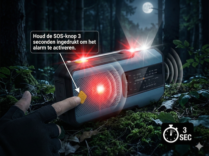 Veiligbereid® Noodradio op zonne‑energie