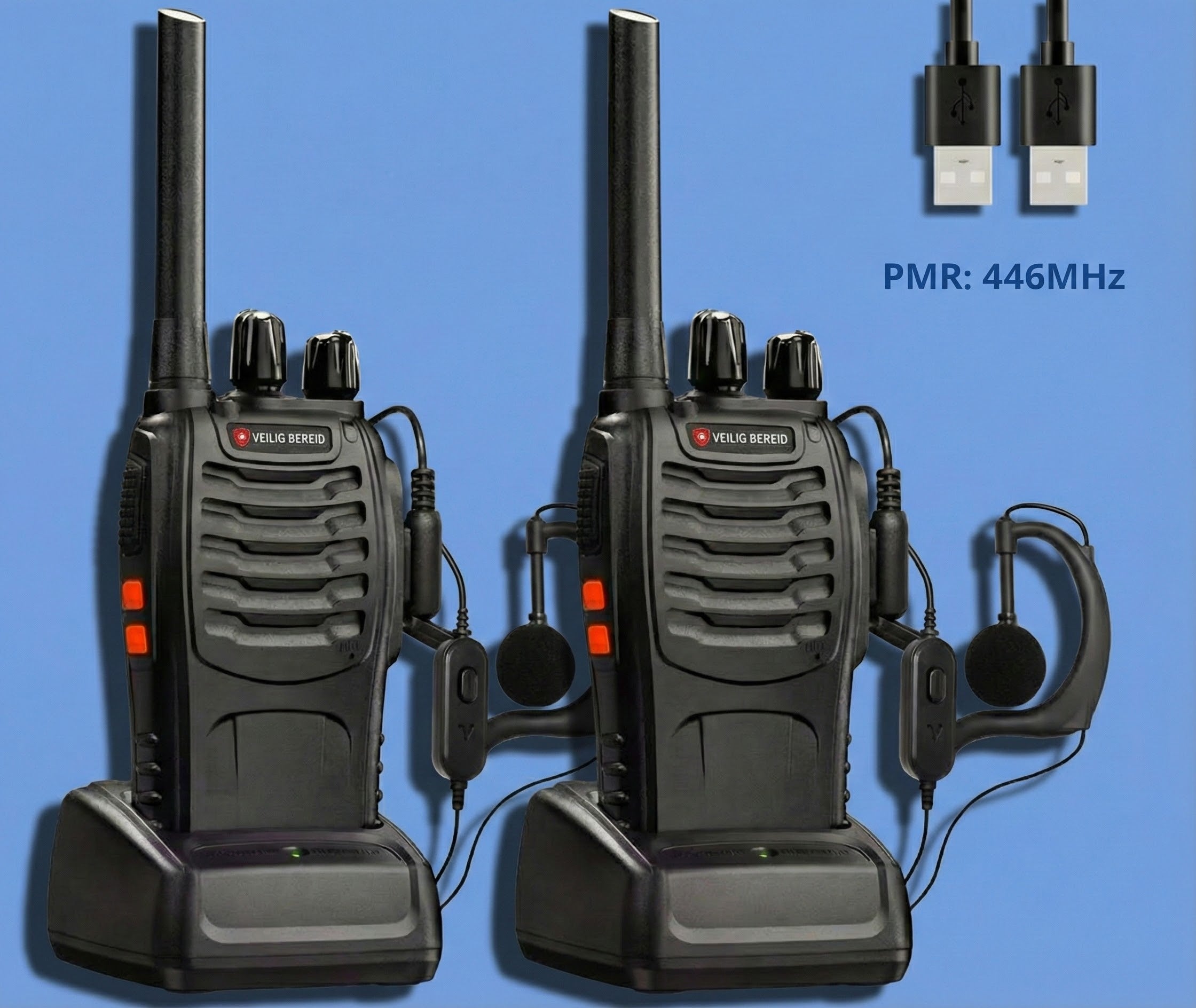 Veiligbereid® Walkie Talkie set voor noodsituaties & outdoor